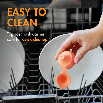 Boon SNUG™ Sip Universal Water and Juice Bottle Topper with Spill Proof Valve – 2 Toppers and 2 Cases