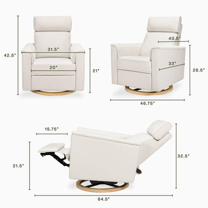 Namesake Willa Plus Power Glider Recliner + Power Headrest