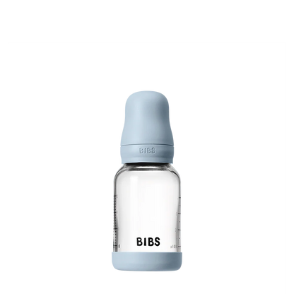 Baby Glass Bottle Set 4oz Latex - Baby Blue