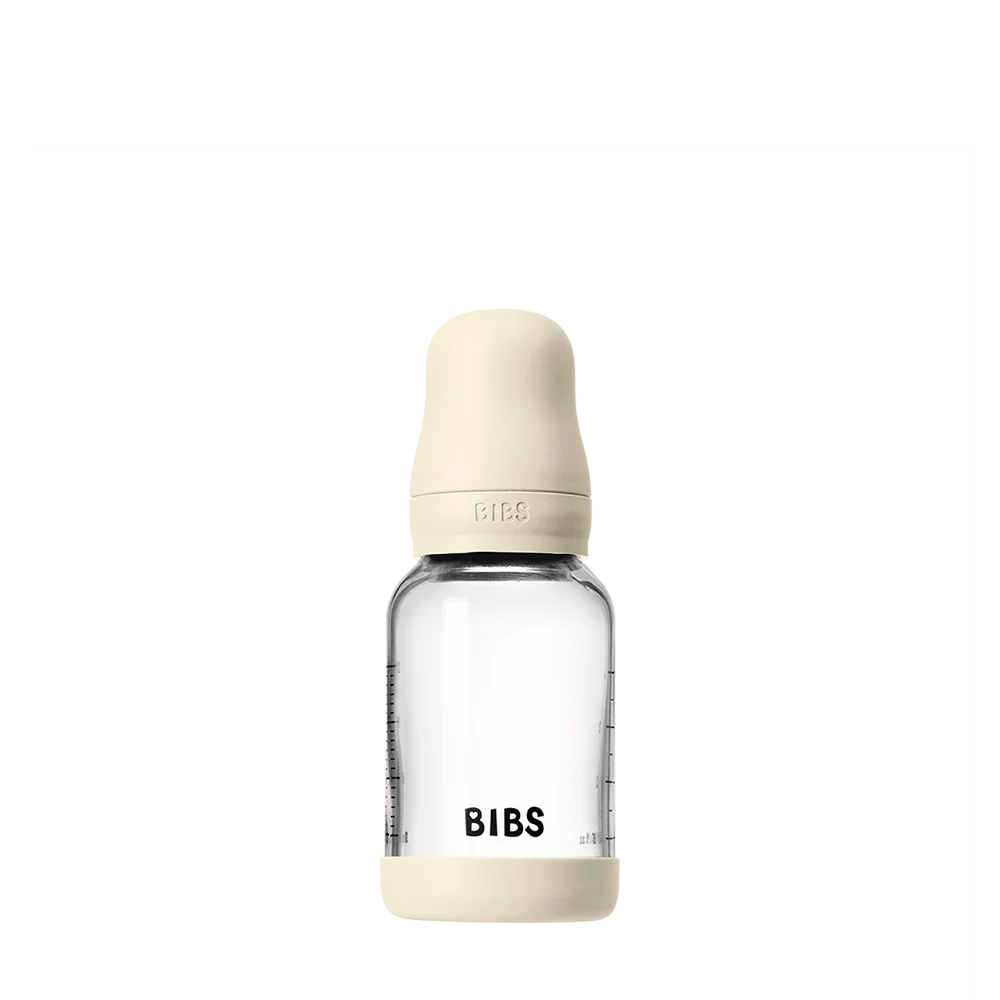 Baby Glass Bottle Set 4oz Latex - Ivory