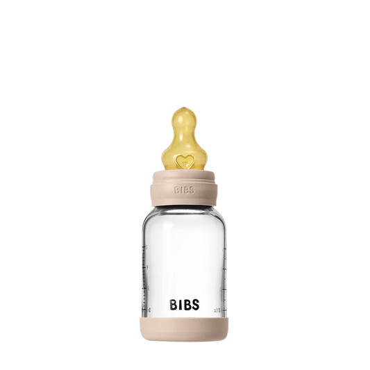 Baby Glass Bottle Set 4oz Latex - Blush