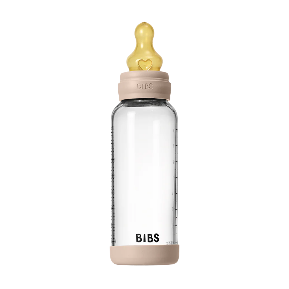 Baby Glass Bottle Set 8oz Latex - Blush
