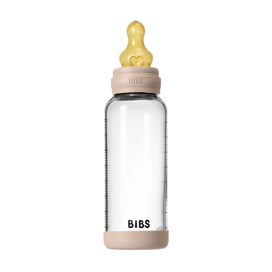 Baby Glass Bottle Set 8oz Latex - Blush