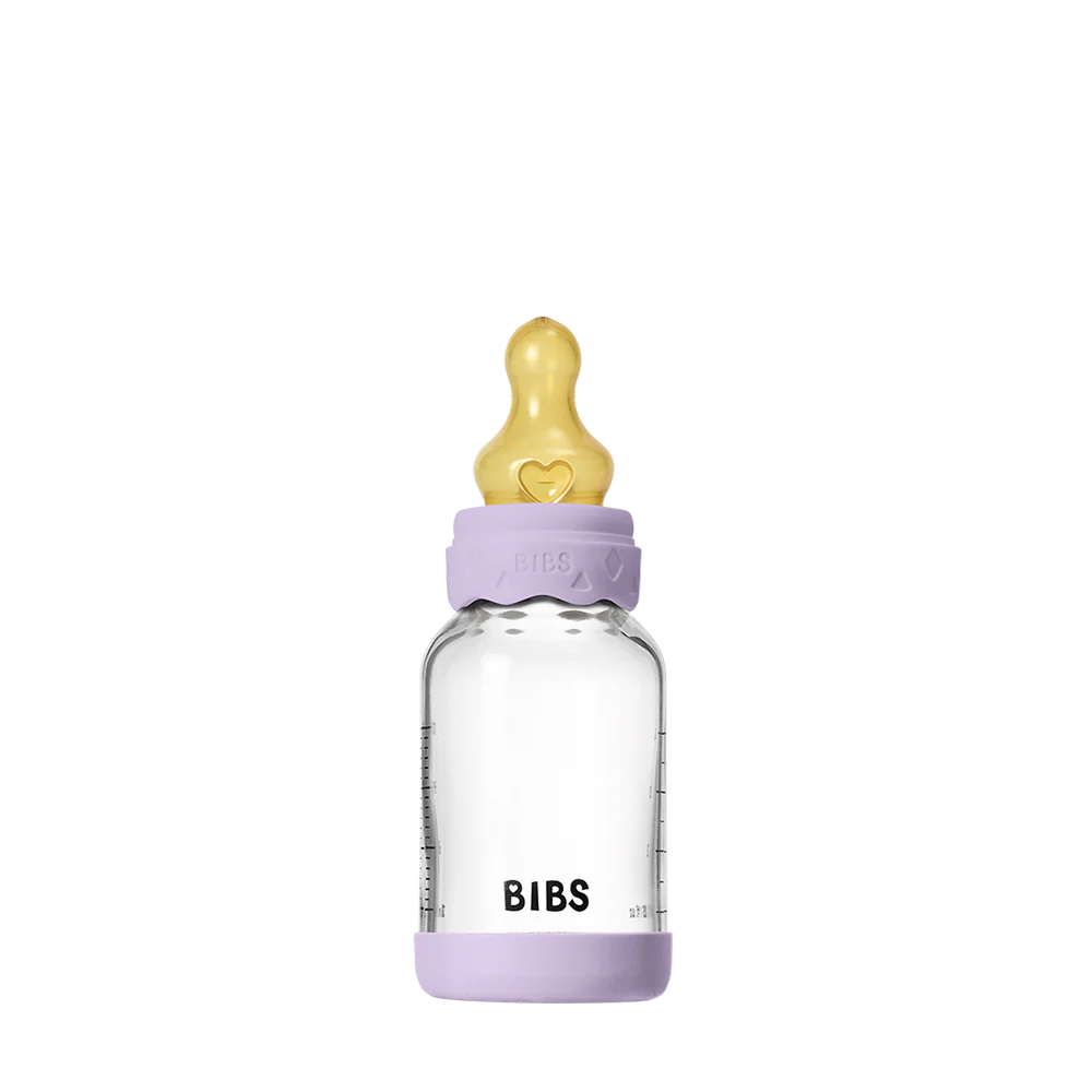 Baby Glass Bottle Boheme Set 4oz Latex - Violet Sky