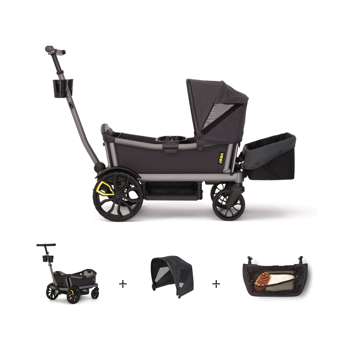 Veer Cruiser City XL Essentials (Cruiser City XL, Basket, Canopy)