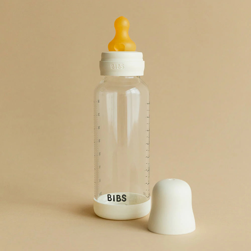 Baby Glass Bottle Set 4oz Latex - Ivory