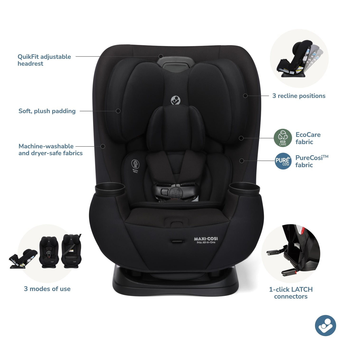 Maxi-Cosi Pria All-in-One Convertible Car Seat