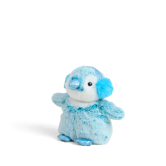 Blue Winter Penguin Warmies Junior