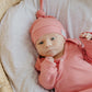 Rosewood Rib Knit Top Knot Hat