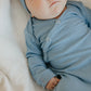 Atlantic Rib Knit Newborn Knotted Gown