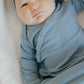Atlantic Rib Knit Newborn Knotted Gown