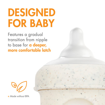 Boon NURSH® CURVE™ Platinum Food-Safe Silicone Bottle Nipples – 3 Pack