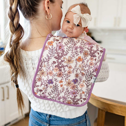 Premium Burp Cloths - Flora