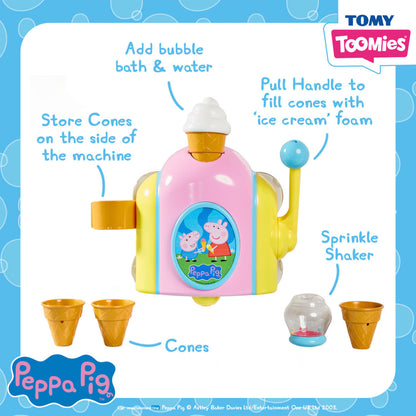 Toomies Peppa Pig Bubble Ice Cream Maker Bath Toy