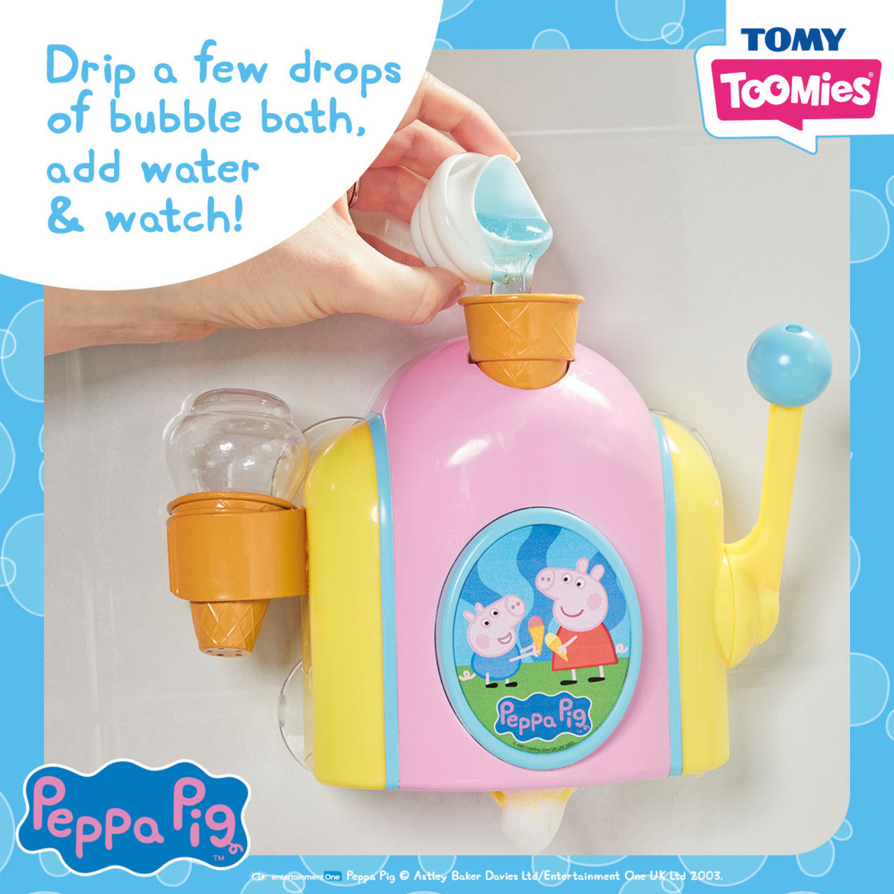 Toomies Peppa Pig Bubble Ice Cream Maker Bath Toy