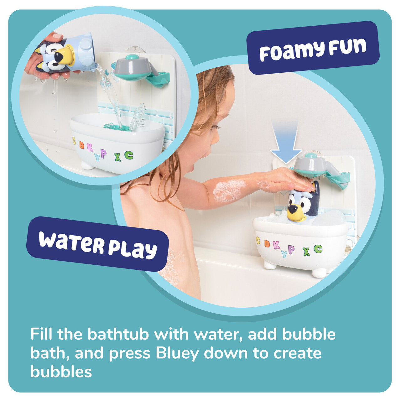 Toomies Shower & Scrub Bluey