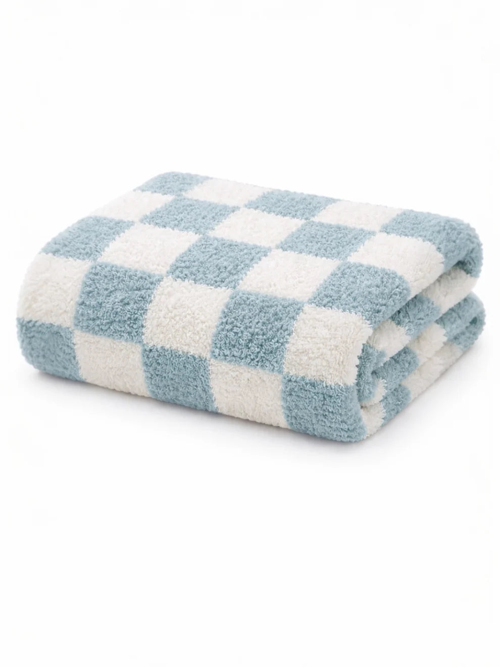 Phufy® Bliss Checkerboard Blanket, Powder