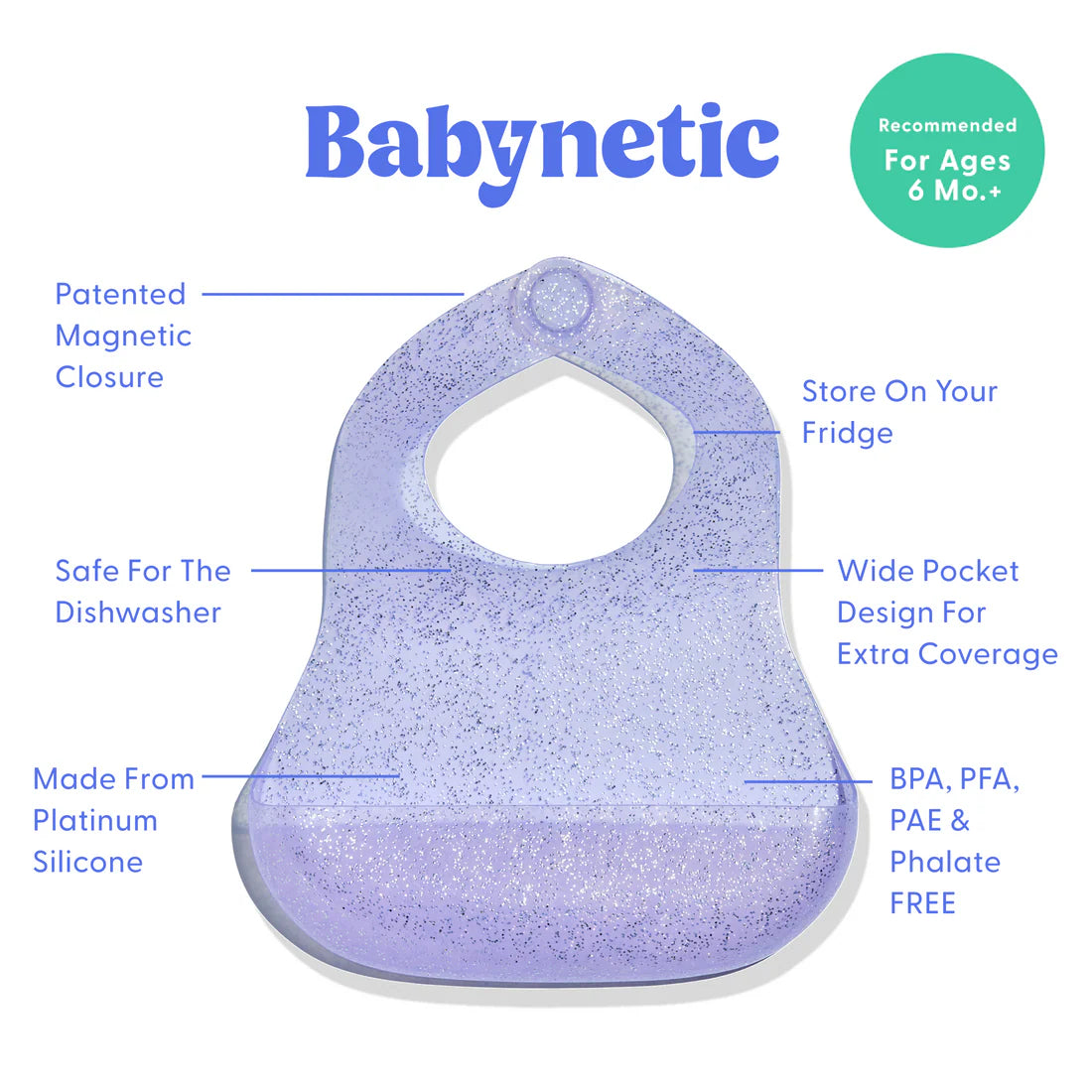 Magnetic Bib - Grape Jelly