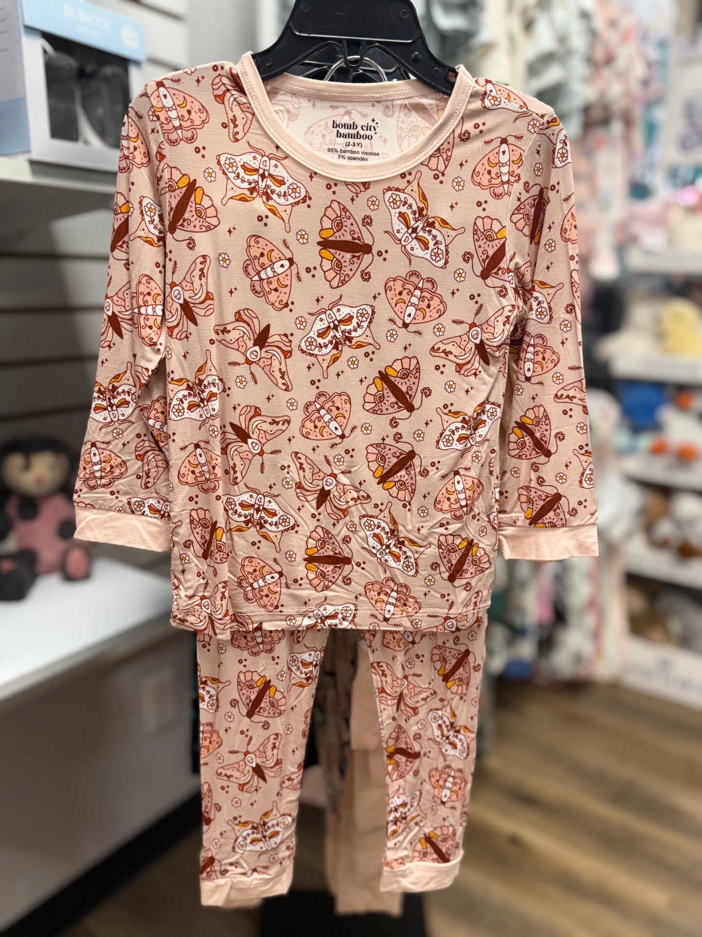 Sweet Dreams Moths 2 Piece Pajama Sets