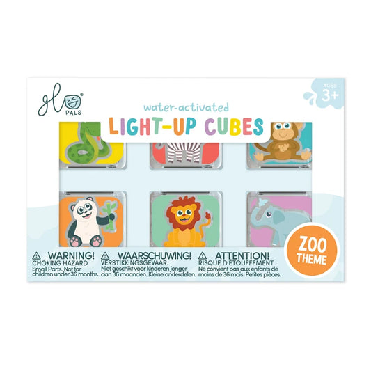 Glo Pals: Zoo Light-Up Cubes 6-Pack