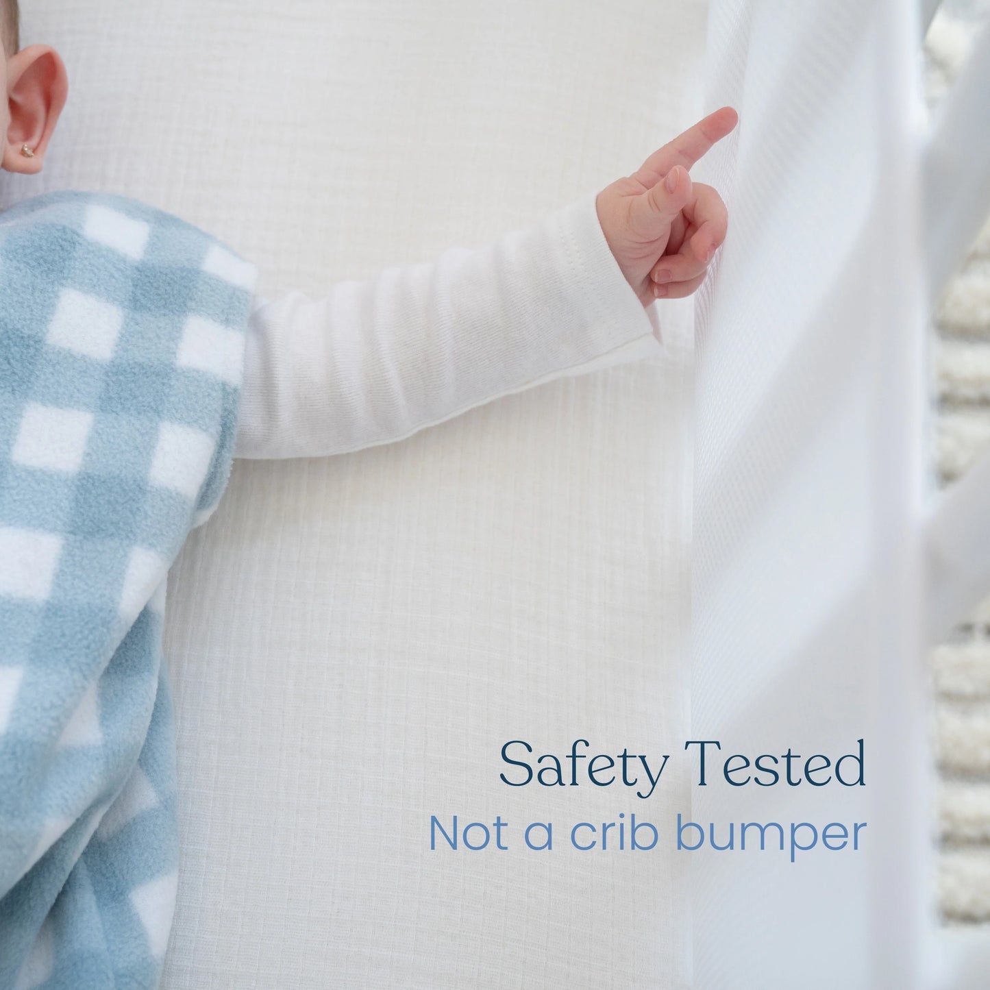 Breathable Mesh Crib Liner for Full Sized Crib