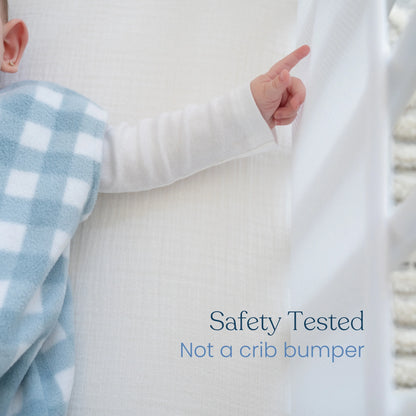 Breathable Mesh Crib Liner for Full Sized Crib