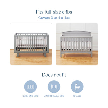 Breathable Mesh Crib Liner for Full Sized Crib