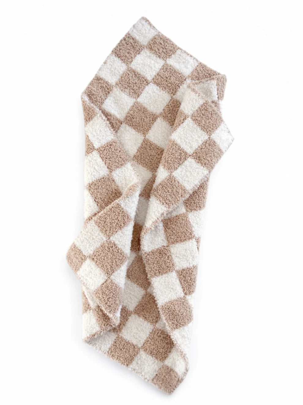 Phufy® Bliss Checkerboard Mini Blanket, Cocoa