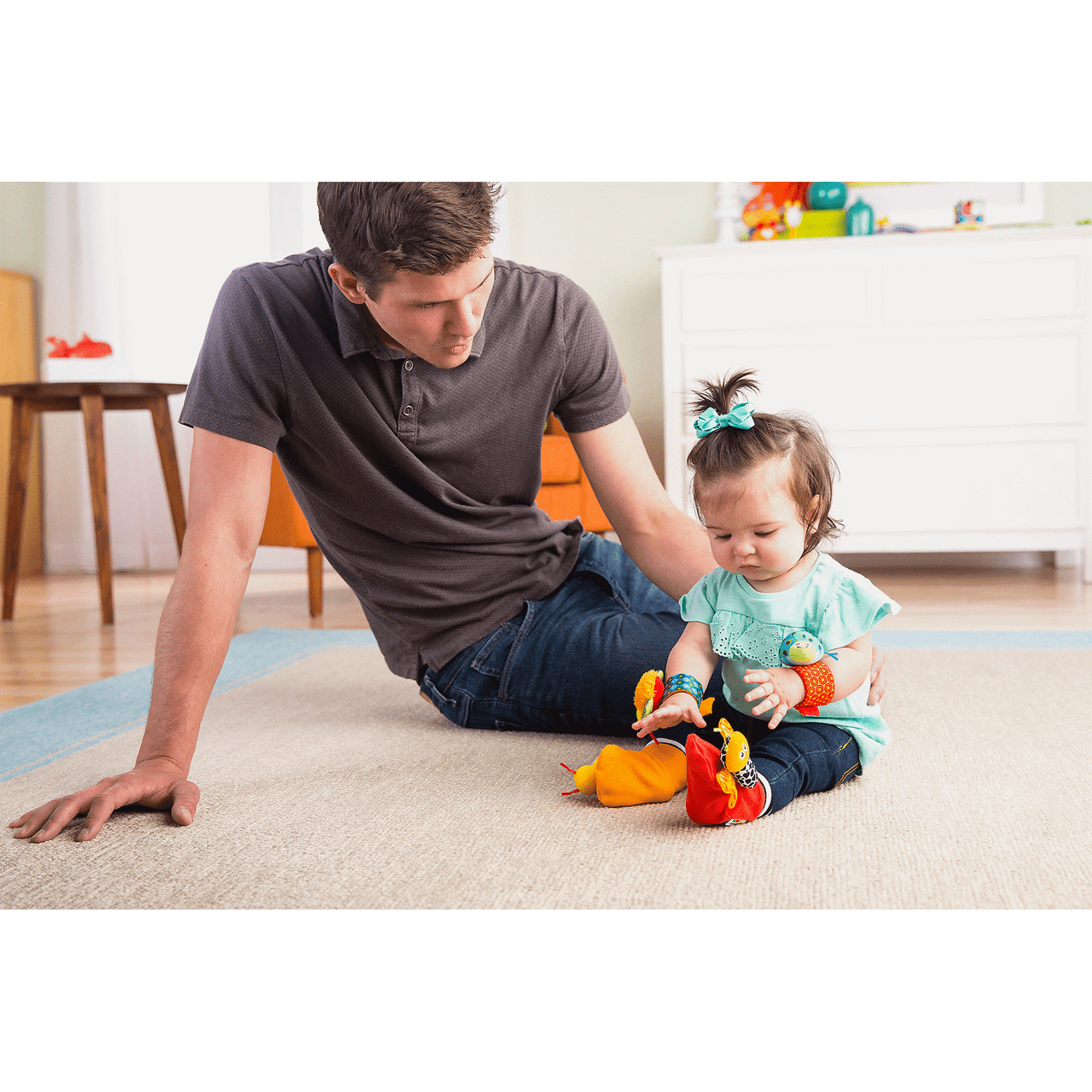 Gardenbug Foot Finder and Wrist Rattle Set