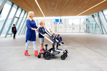 BuggyBoard Maxi+ Black With Grey Saddle Seat