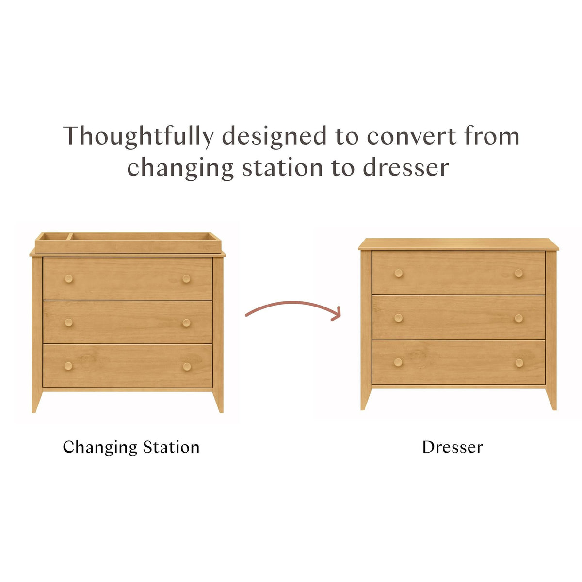 Babyletto Sprout 3-Drawer Changer Dresser with Removable Changing Tray