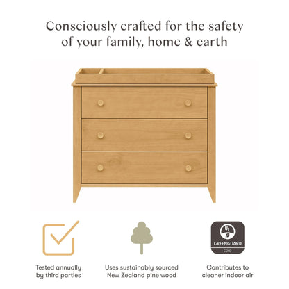 Babyletto Sprout 3-Drawer Changer Dresser with Removable Changing Tray