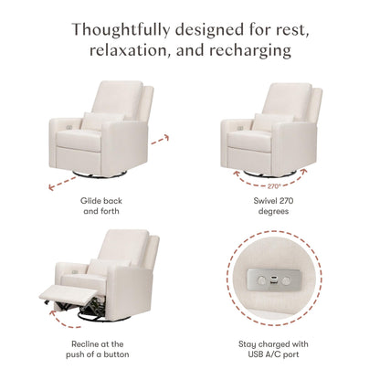 Babyletto Sigi Electronic Recliner and Glider with USB Port