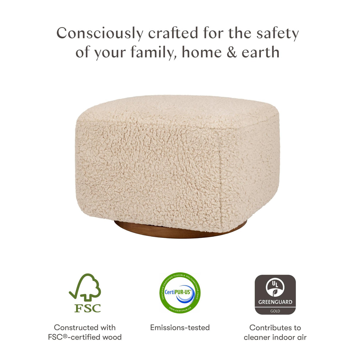 Babyletto Kiwi Gliding Ottoman