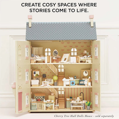 Wooden Dolls house Bathroom Furniture