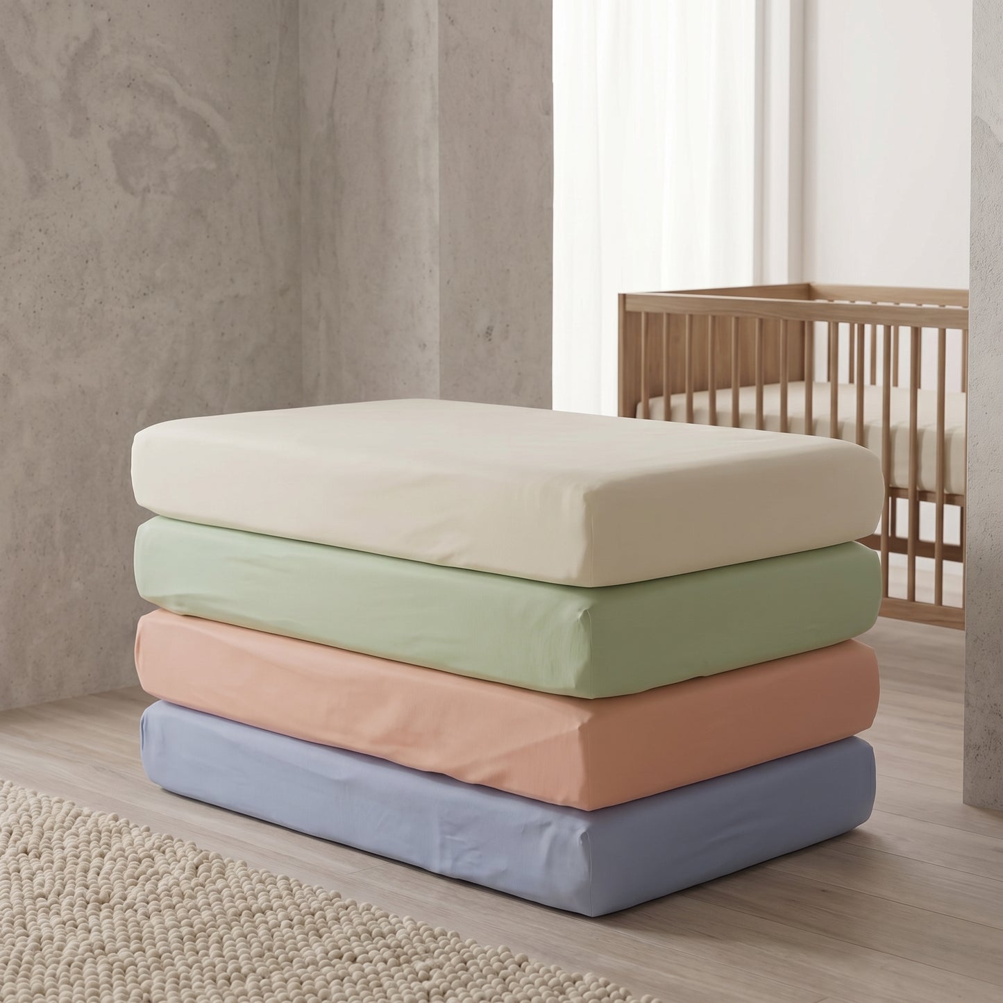 Sugar + Maple Crib Sheets