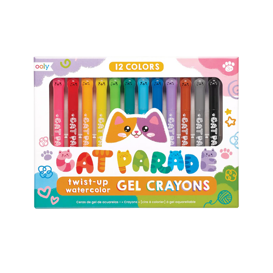Cat Parade Gel Crayons - Set of 12