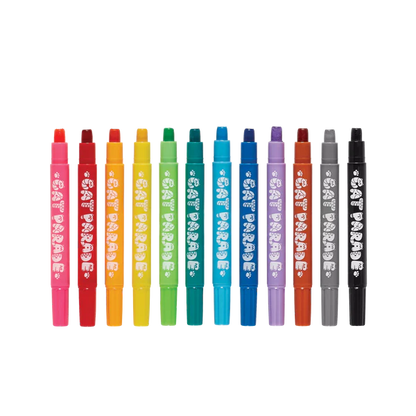 Cat Parade Gel Crayons - Set of 12