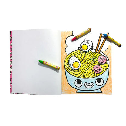 Color-in' Book Coloring Book - Happy Snacks