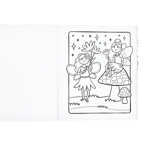 Princesses and Fairies Coloring Book