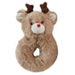 Holiday Swaddle Blanket + Plush Rattle