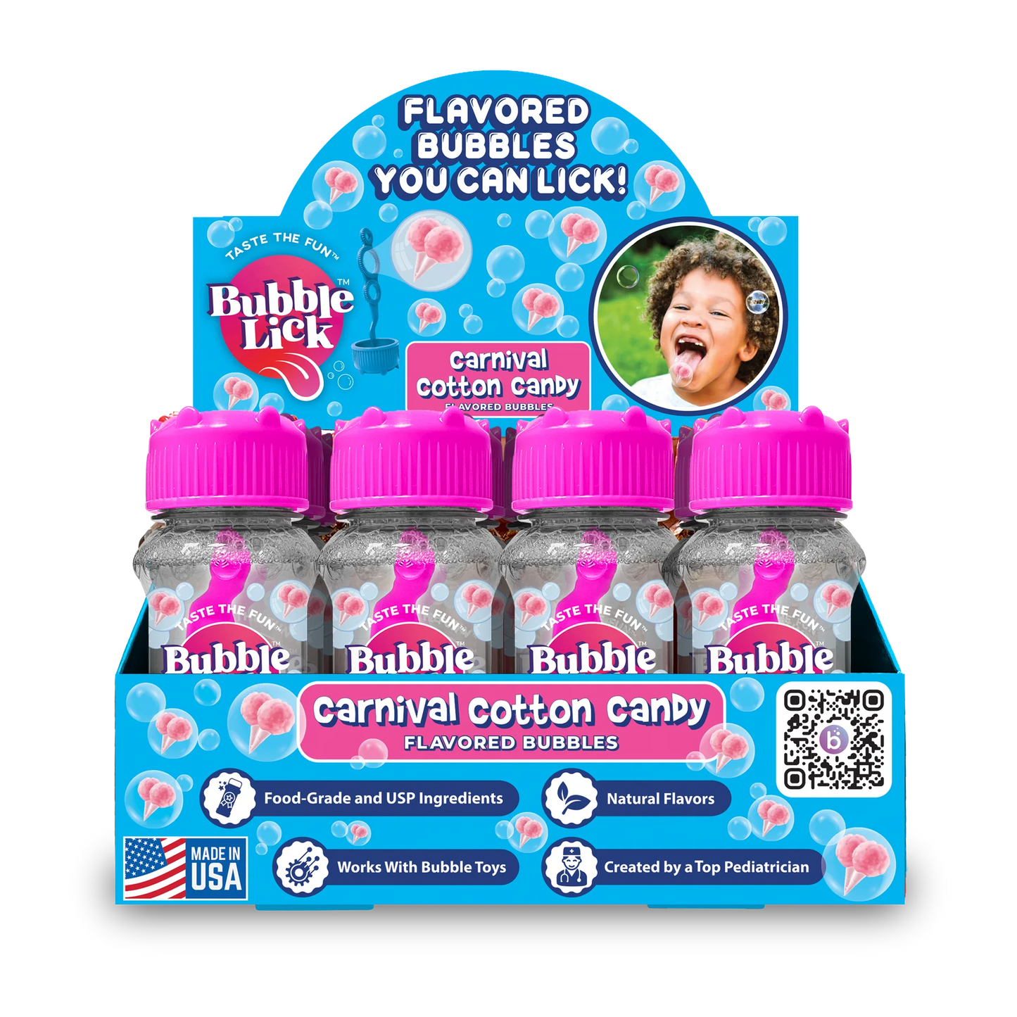 BubbleLick Cotton Candy Flavored Bubbles You Can Lick