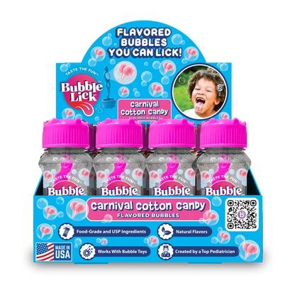 BubbleLick Cotton Candy Flavored Bubbles You Can Lick