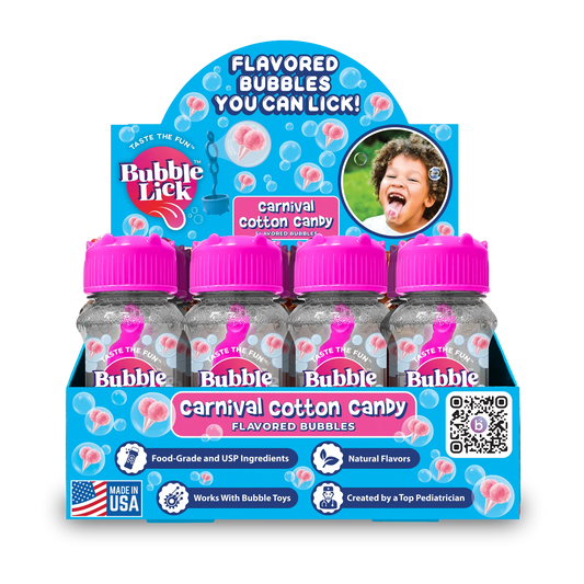 BubbleLick Cotton Candy Flavored Bubbles You Can Lick
