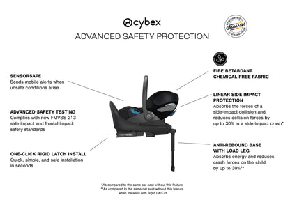 Cloud T Comfort Extend Infant Car Seat with SensorSafe