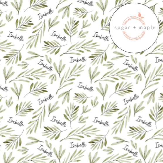 Sugar + Maple Personalized Bib | Olive Branch