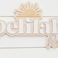 Sugar + Maple Personalized Bubble Wood Sign | Sun