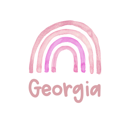 Sugar + Maple Personalized Bib | Rainbow