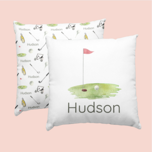 Sugar + Maple Custom Pillow | Centered Putter's Paradise