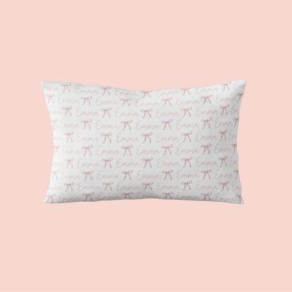 Sugar + Maple Custom Pillow | Ballerina Bows
